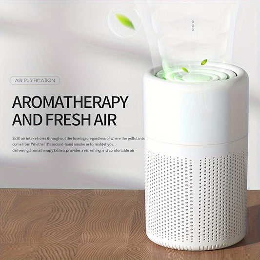 1pc Advanced True HEPA Air Purifier for Home Office Living Room - Removes Smokes, Dust, and Odors with Digital Display, Air Monitor, and HEPA Filter - Covers Up to 350-500ft²