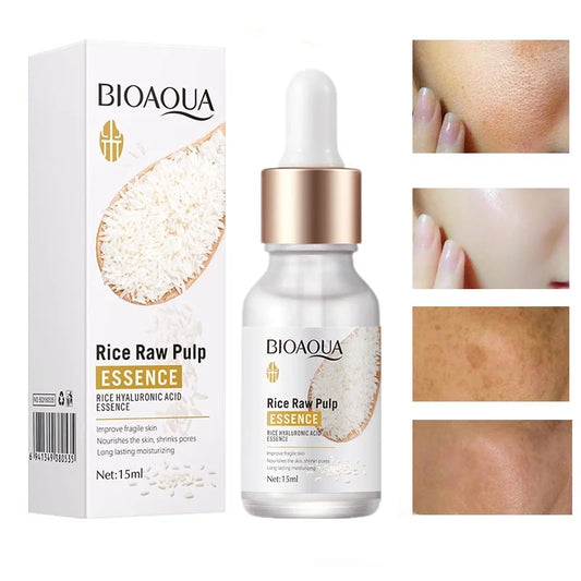 BIOAQUA Rice Essence Hyaluronic Acid Face Essence Nourishing Moisturizing Whitening Anti-Wrinkle Serum Facial Skin Care