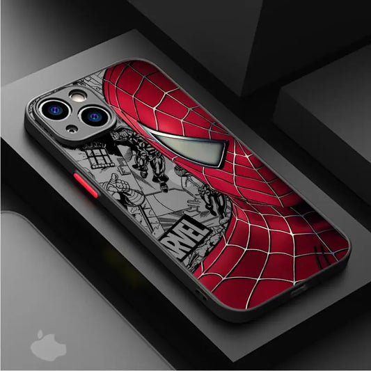 Marvel Spider-Man Venom Cover Phone Case for iPhone 11 12 Mini 13 14 16 15 Pro 15 16 Pro Max Matte Hard Shell