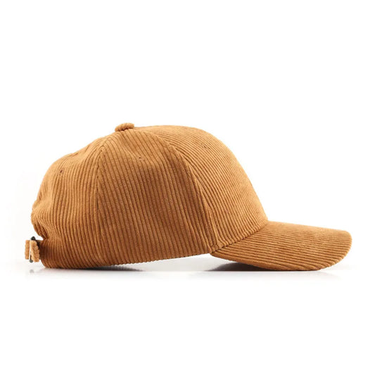 Corduroy Baseball Cap For Women Men New Cotton Solid Color Sunhat Sport Snapback Caps Autumn Warm Fashion Hip Hop Fishing Hat
