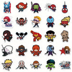 50pcs Avengers Officially Licensed Vinyl Stickers Q-Version Heros Tony Stark Holk Captain America Waterproof Cartoon For Laptop Bumper Water Bottles Computer Phone Hard Hat Car And Decals