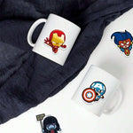 50pcs Avengers Officially Licensed Vinyl Stickers Q-Version Heros Tony Stark Holk Captain America Waterproof Cartoon For Laptop Bumper Water Bottles Computer Phone Hard Hat Car And Decals