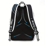 2pcs Simple And Large Capacity Casual Backpack Travel Backpack School Bag, Cartoon Print Crossbody Bag Chest Bag [Without Data Cable, Slightly Different Shoulder Straps