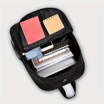 2pcs Simple And Large Capacity Casual Backpack Travel Backpack School Bag, Cartoon Print Crossbody Bag Chest Bag [Without Data Cable, Slightly Different Shoulder Straps