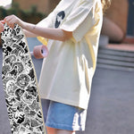 100pcs Gothic Black And White Graffiti Style Stickers Tablet Laptop Phone Case Refrigerator Skateboard Decorative Stickers Waterproof