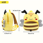 Cute Cartoon Plush 1pc Zoo Series School Bag - Backpack For Boys & Girls