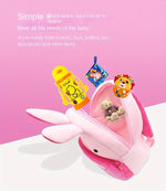 Cute Cartoon Plush 1pc Zoo Series School Bag - Backpack For Boys & Girls