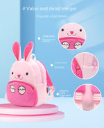 Cute Cartoon Plush 1pc Zoo Series School Bag - Backpack For Boys & Girls