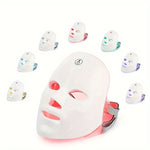 7-Color LED Facial Mask For Home Beauty Device, One-Button Operation With Adjustable Colors, Skin Care Device For Home Use
