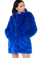 Winter Warm Plush Loose Coat, Casual Long Sleeve Fashion Teddy Outerwear, Women's Clothing