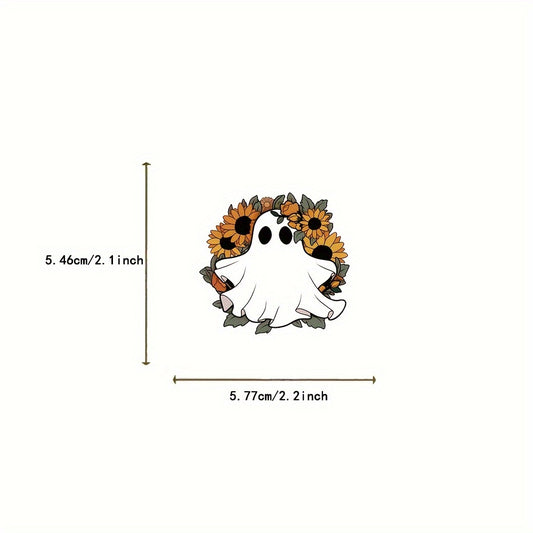 50pcs Small Ghost Cartoon Sticker Office Laptop Car Office Water Cup Mobile Cup PVC Laptop Computer Refrigerator Phone Clipbook Book Book Doodle DIY Sticker