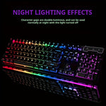 EWEADN Silent Wired Gaming Keyboard, 104-Key Full Size Rainbow LED Backlit, Quiet Typing, Plug & Play, Durable & Lightweight, Ideal for Gamers and Typists, Windows PC Laptop Office Home Use, White, Office Keyboard | Rainbow B