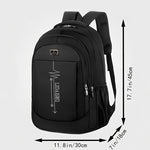Spring New Backpack, Leisure Business Travel Backpack, Large Capacity Junior High School Bag, Computer Men's Bag (Zipper Direction Assorted Varieties)