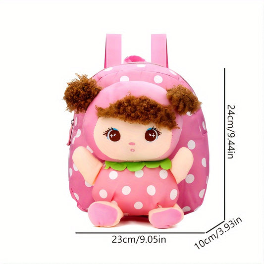 [3-6 Years Old Cartoon Backpack] Cartoon Backpack for Children Aged 3-6 Years Old, Cute Canvas Backpack, Children's School Bag, Kindergarten Children's Backpack