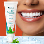 Refreshing Mint Toothpaste, For Cavity Protection & Sensitive Teeth, Breath Freshening Oral Care