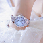 Rhinestone Decor Quartz Watch Casual Analog Party Dress Watch, Gift For Mother's Day Valentine's Day