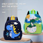 1pc New Backpack School Bag, Cartoon Animal Print Backpack For Boys And Girls