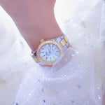 Rhinestone Decor Quartz Watch Casual Analog Party Dress Watch, Gift For Mother's Day Valentine's Day