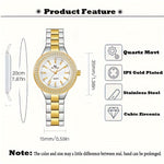 Rhinestone Decor Quartz Watch Casual Analog Party Dress Watch, Gift For Mother's Day Valentine's Day