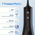 Electric For Teeth, Whitening Dental Oral Irrigator With 5 Jet Tips & 10 Brush Heads, Cordless Whitening Teeth Brush Kit At Home And Travel