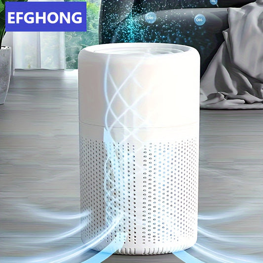 1pc, HEPA Air Purifier For Home With Scented Sponge, Deodorizing For Office Living Room Bedrooms, For Smokers, Odor, Dust, Pollen, Pet Dander, Car Air Fresheners For Bedroom Office Halloween Christmas Independence Day Gift