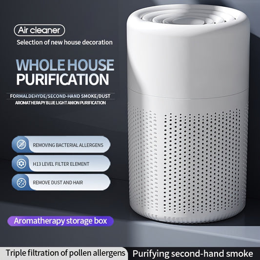 1pc Advanced True HEPA Air Purifier for Home Office Living Room - Removes Smokes, Dust, and Odors with Digital Display, Air Monitor, and HEPA Filter - Covers Up to 350-500ft²