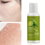 Lemon Exfoliating Gel, 2.03 Oz - Deep Cleansing & Moisturizing Facial And Body Scrub With Aloe Vera, Chamomile & Rose - Paraben-Free Skin Care For All Skin Types