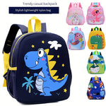 Durable Lightweight Nylon Backpack - Kids' School Bag with Side Pockets, Adjustable Straps, and Embossed Design - Hand Wash, Comfortable Street Style for Boys & Girls, Ages 3-14, Multiple Zippers
