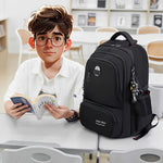 1pc 2024 Latest Model Male And Female Casual Lightweight Backpack Solid Color Backpack Large Capacity Wear-Resistant School Bag Suitable for School Travel Daily Travel Sports Fitness Backpack High Value Simple Cool Simple Coo