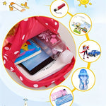 [3-6 Years Old Cartoon Backpack] Cartoon Backpack for Children Aged 3-6 Years Old, Cute Canvas Backpack, Children's School Bag, Kindergarten Children's Backpack