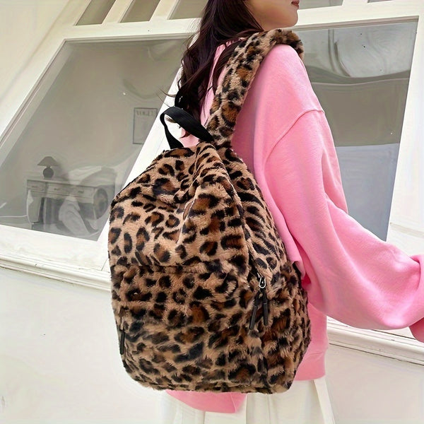 Cow Plush Backpack, Niche Schoolbag, College Student School Bag