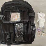 Women's Travel Backpack Women's Multi-Pocket Waterproof College School Bag Transparent Bag Large Capacity Laptop Backpack Reinforcement