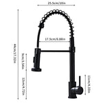 Faucet Spring Pull-Out Sprayer Kitchen Faucets Swivel Nozzle Sink Mixer Taps Hot Cold Water Ceramic Valve Dual-Use Single Holes