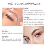 Eyebrow Stamp Stencil Kit - 1 Pcs Eye Brow Stamp Shaping Kit Long-Lasting Waterproof, Eyebrow Makeup Brow Shape with 10 PCS