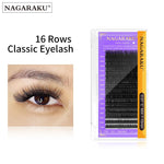 NAGARAKU Premium Faux Mink Individual Eyelash Extension Supplies Lashes Natural Soft Mink Eyelash Makeup Classical Eyelashes