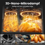 XXL Dual Zone Air Fryer 10L (6L+4L) – 2800W, 12 Preset Programs, LED Display, Preheat Function & Viewing Window