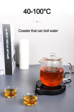 200W Cup Heater Mug Warmer 100°C Hot Tea Makers Warmer Coaster 5 Gear Cup Heaters Coffee Milk Tea Heating Pad 110V/220V