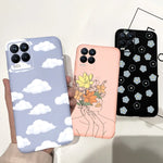 For Realme 8 Case Lavender Sunflower Silicone Back Cover For Realme 8 Pro 8i Realme8 4G RMX3085 Soft TPU Phone Case Luxury Coque