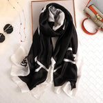 180*90cm Luxury Brand Women Scarf Summer Silk Shawl Lady Wrap Soft Female Echarpe Designer Beach Stole Bandanna foulard muffler