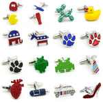 Men's Novel Cufflinks Quality Brass Material Various Cute Designs Option Cuff Links Wholesale & Retail
