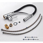 Onyzpily Black High Quality Kitchen Faucet Cold and Hot Deck Mounted Kitchen Tap Brushed nickle and Black torneira para cozinha