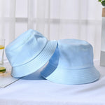New Unisex Cotton Bucket Hat Women Summer Sunscreen Panama  Men Pure Color Sunbonnet Fedoras Outdoor Fisherman Beach Cap
