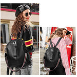 Zency Soft Genuine Leather Backpack Casual Large Capacity Women Knapsack Leather Rucksack Shoulder Bag Black Purse Sac