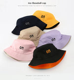 FS Orange Yellow Bucket Hats For Men Women Streetwear Hip Hop Panama Cap Cotton Double-sided Windproof Fisherman Hat Bob Homme