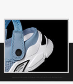 2022 Men Summer Sandal Mesh Mules Breathable Padded Beach Flip Flops Shoes Solid Flat Bath Slippers Outside Men Slippers Zapatos