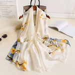 180*90cm new Luxury Brand Women Silk Summer Scarves Shawl Lady Wrap Soft Female Foulard Beach Stole Bandanna Hijab Muffler pareo