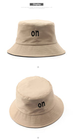 FS Orange Yellow Bucket Hats For Men Women Streetwear Hip Hop Panama Cap Cotton Double-sided Windproof Fisherman Hat Bob Homme