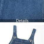 Denim Jumpsuits Women Solid Basic Overalls BF Chic College High Street Office Lady Elegant Long New Hot Sale Blue Fashion 2021