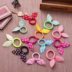 10Pcs Girls Hair Accessories Ribbon Dot Gum Headband Hair Ornaments Elastic Ring Hair Bands Rubber Rope Scrunchy Braiding Tools