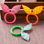10Pcs Girls Hair Accessories Ribbon Dot Gum Headband Hair Ornaments Elastic Ring Hair Bands Rubber Rope Scrunchy Braiding Tools